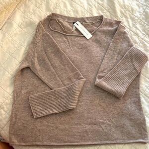 Women's Ribbed Sleeve Sweater